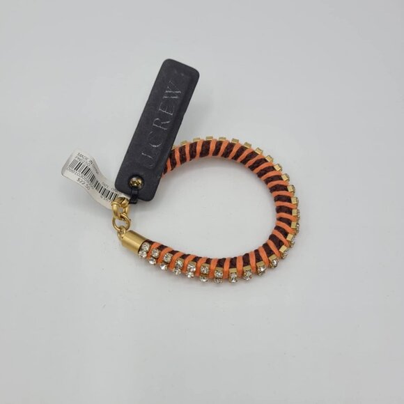 J Crew Crystal Braided Bracelet NWT!  NEW! - Picture 7 of 10